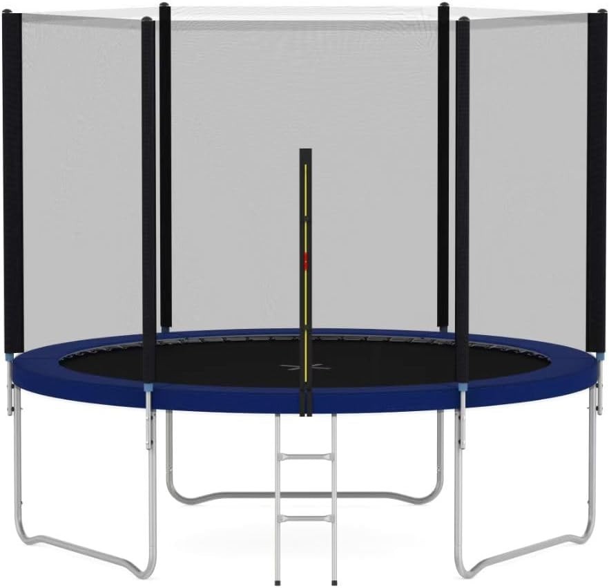 6FT Heavy Duty Kids Garden Trampoline Safety Net Ladder Outdoor Set