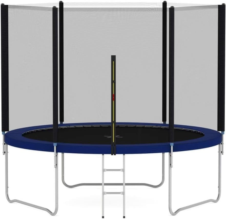 6FT Heavy Duty Kids Garden Trampoline Safety Net Ladder Outdoor Set