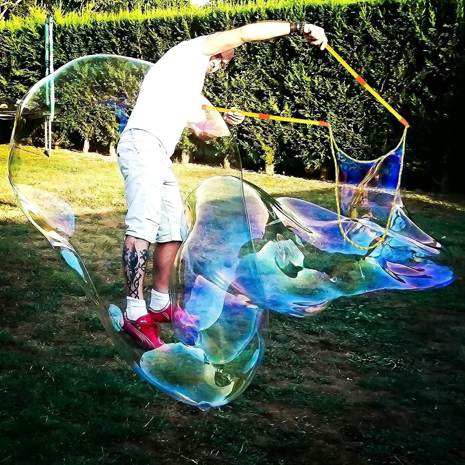 Giant Bubble Wands Kit 55cm Rope 30cm Wands Outdoor Toys