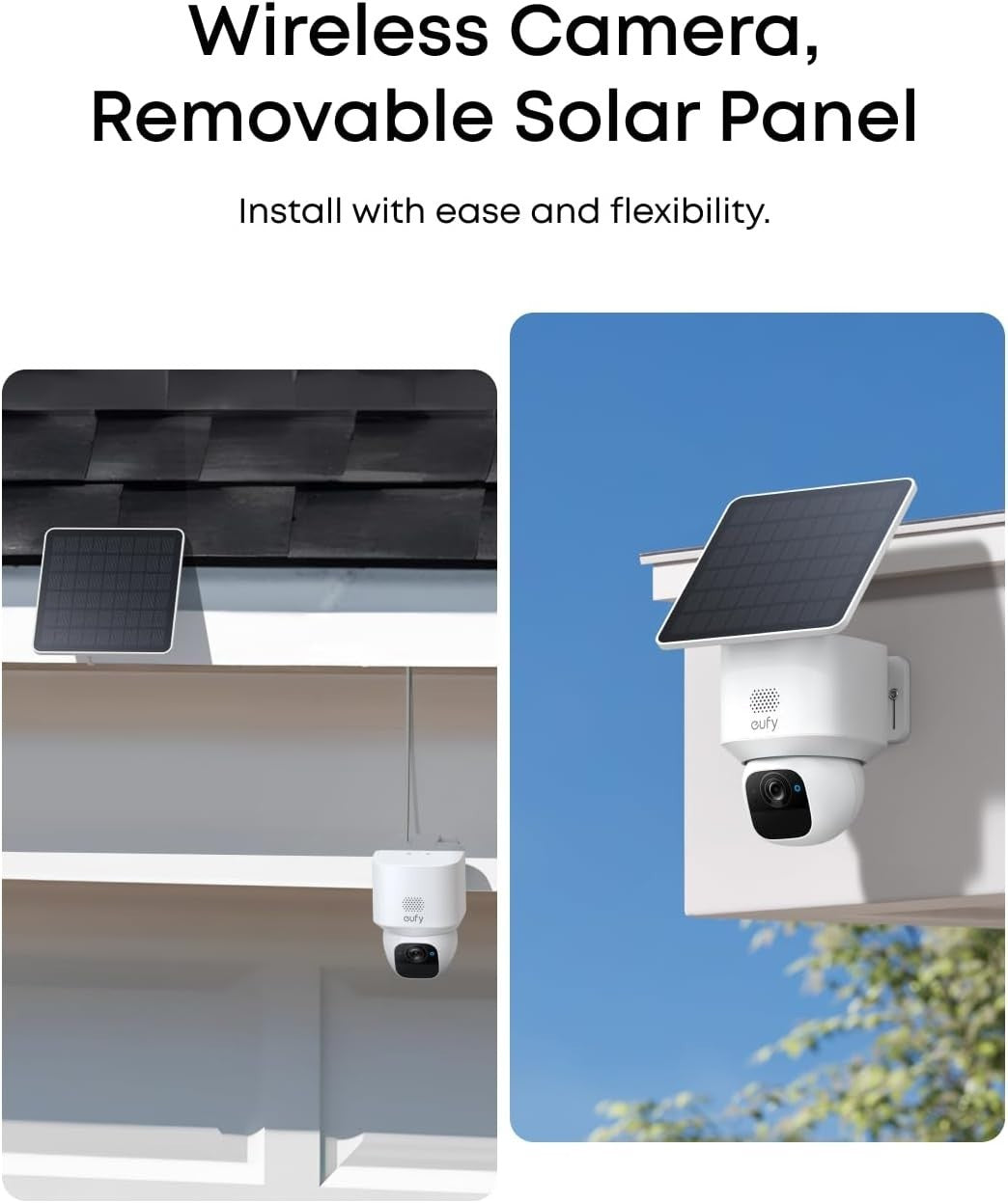 2K Solar Security Camera 360° PTZ AI Tracking Outdoor WiFi No Fee