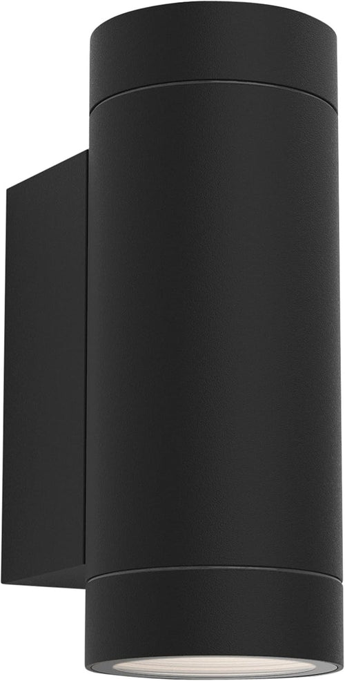 Outdoor Black Aluminum Wall Light Dimmable Up Down GU10 Pathway Lamp