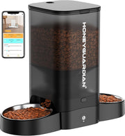 5L WiFi Automatic Cat Feeder Dual Bowl Smart Pet Food Dispenser App