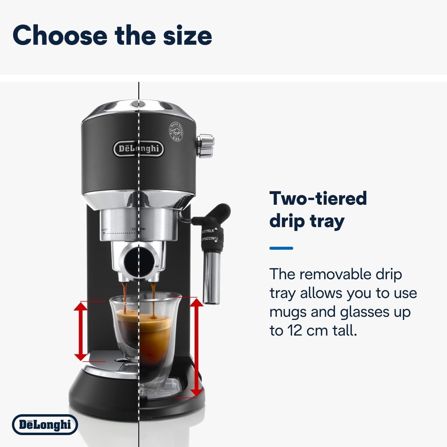 Compact Espresso & Cappuccino Coffee Machine | 15 Bar Pressure