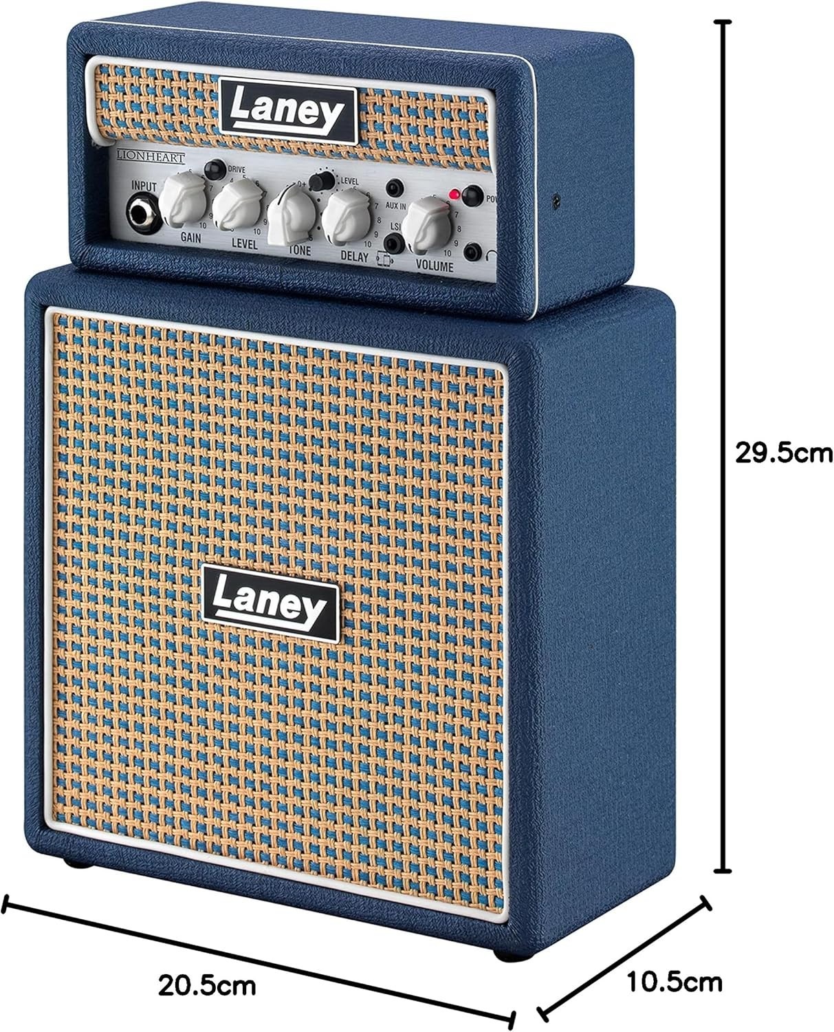 MINISTACK-LION 6W Battery-Powered Guitar Amp Compact Mini Stack Bluetooth