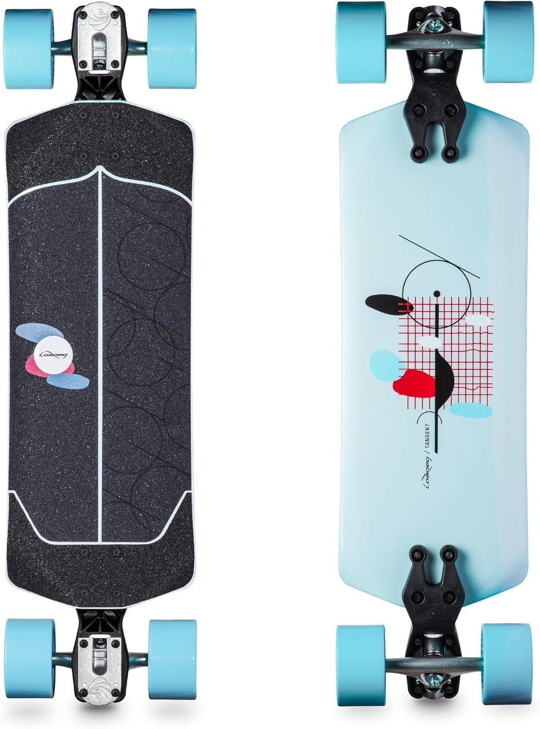Tangent Longboard 35.75" × 9.75" Maple Basalt Composite Woodgrain Complete