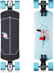 Tangent Longboard 35.75" × 9.75" Maple Basalt Composite Woodgrain Complete