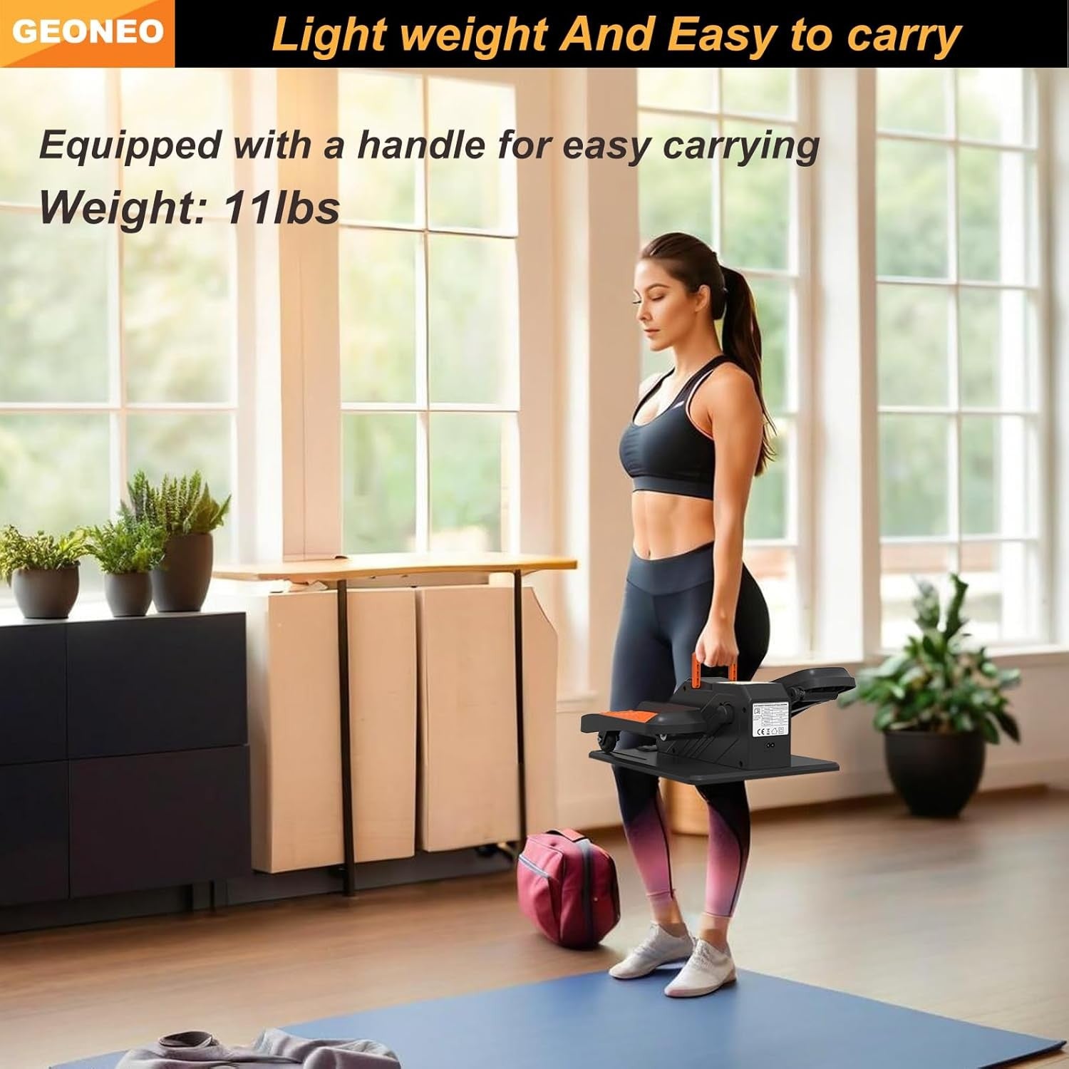 Under Desk Electric Elliptical Pedal Exerciser Quiet Remote LED 12 Speed