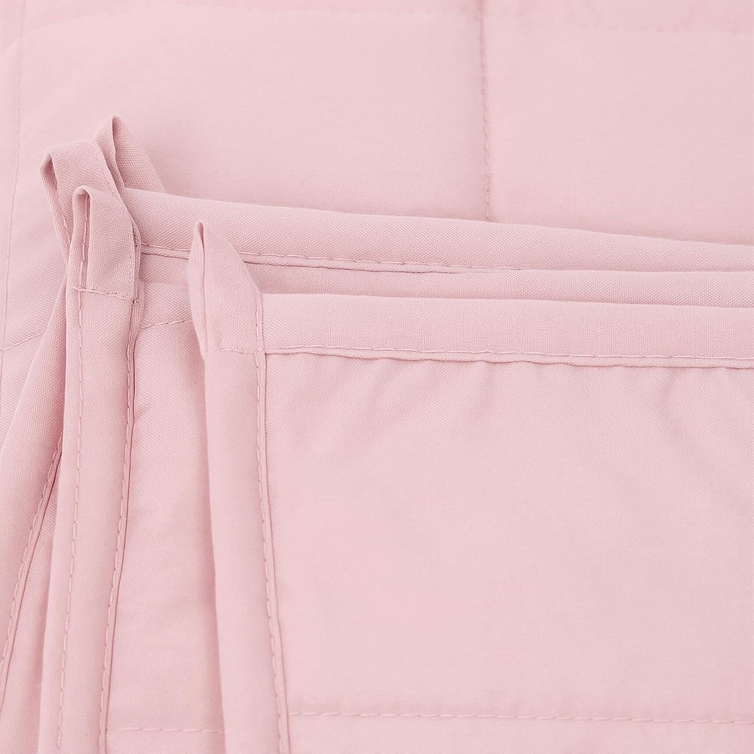 Pink Cotton Weighted Blanket 4kg 125x150cm for Stress Relief with Bag