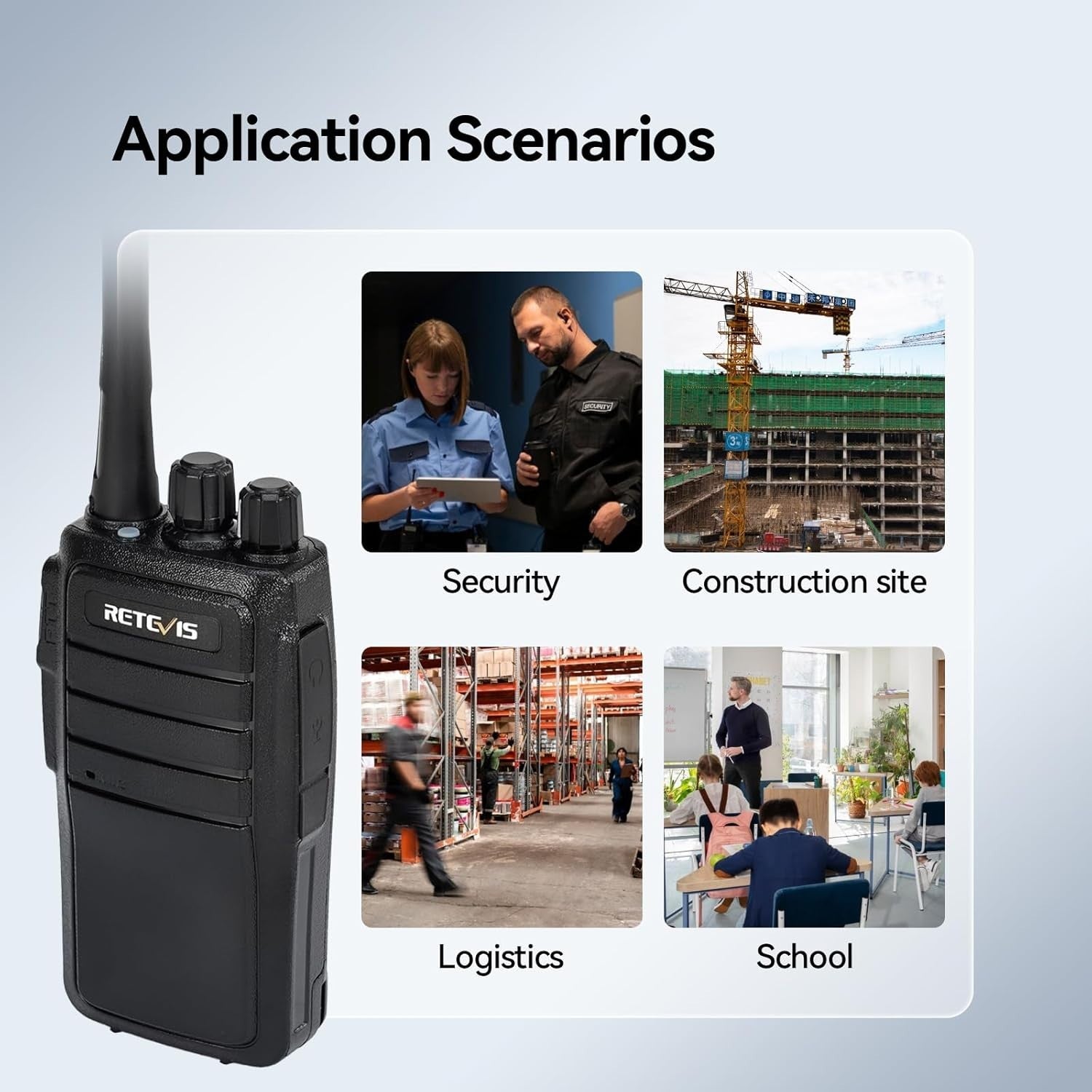 Long Range Rechargeable Walkie Talkies 16CH VOX 6 Way Charger 6 Pack