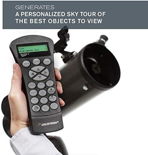 Black 130mm Computerised Reflector Telescope with Tripod