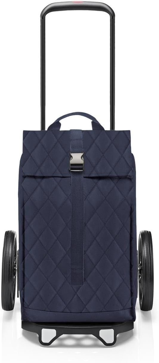 Large Wheeled Shopping Trolley Bag Multi Compartment Adjustable Handle