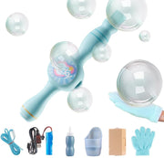 Smoke Bubble Wand Fog Effect Magic Bubble Gun Toy Blue