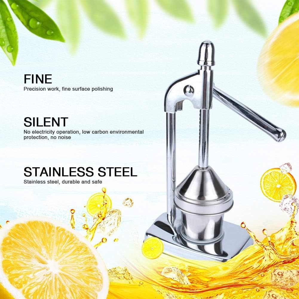 Manual Citrus Press Lever Juicer Heavy Duty Stainless Steel Ergonomic