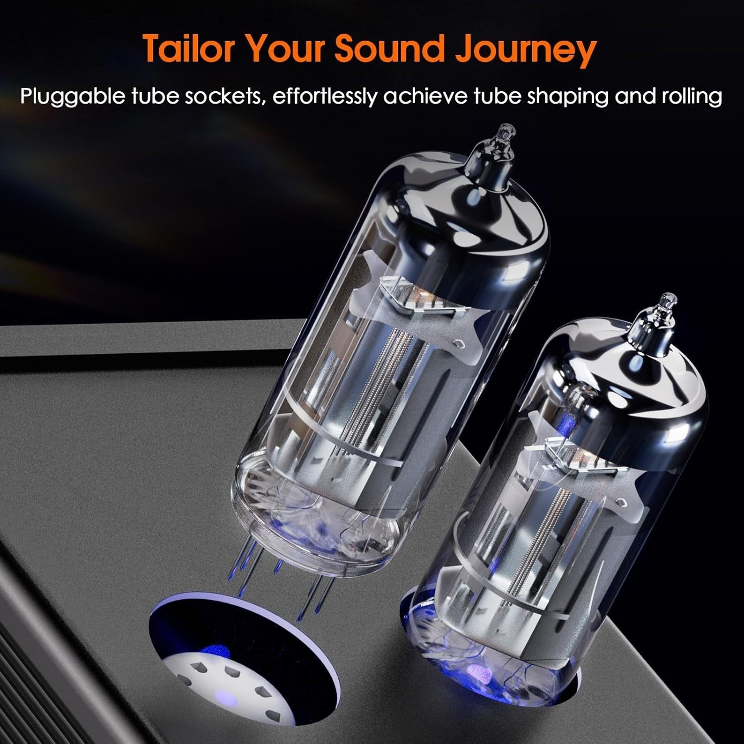 Mini Tube Preamp Class A Stereo Audio Amplifier Bass Treble Control