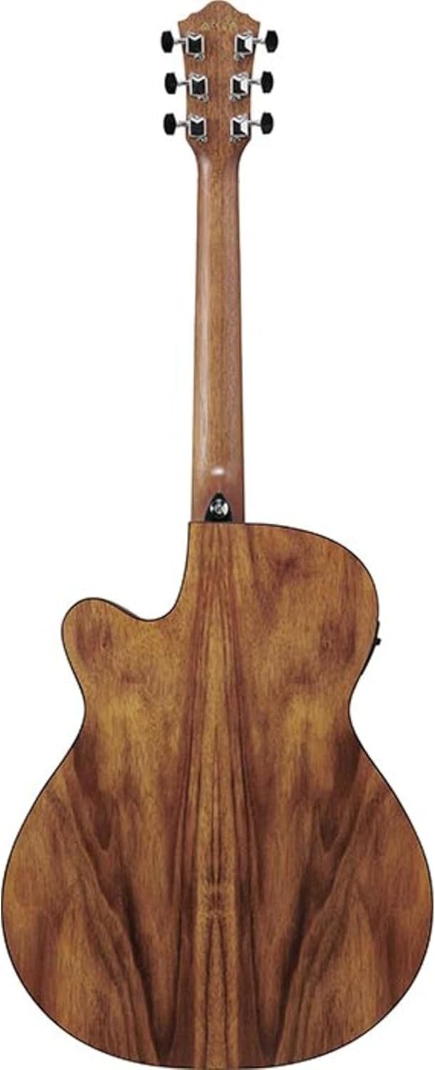 Electro Acoustic Guitar Cutaway Open Pore Brown EQ Preamp