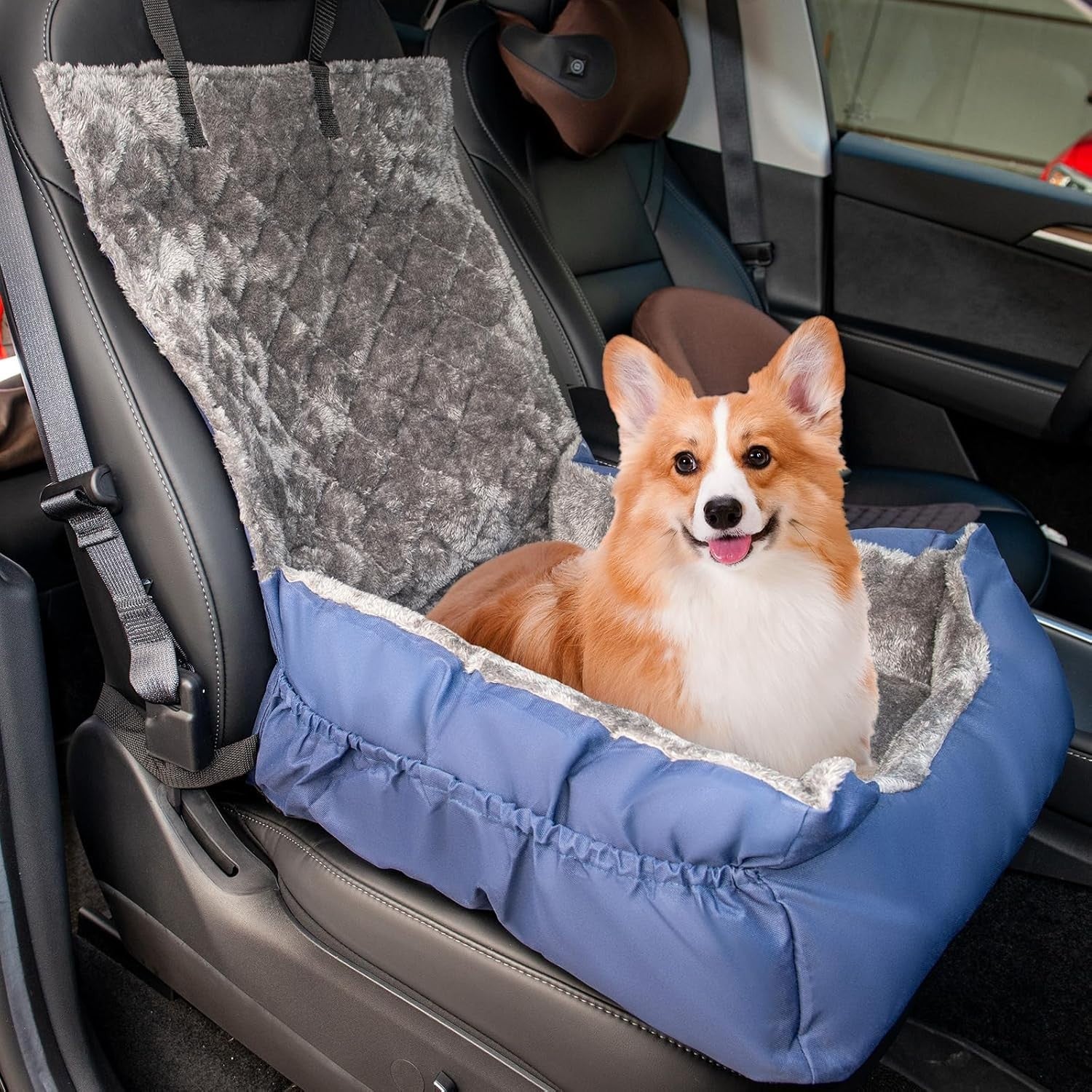Dog Car Seat Booster Bed Small Medium Dogs Washable Travel Carrier 16kg
