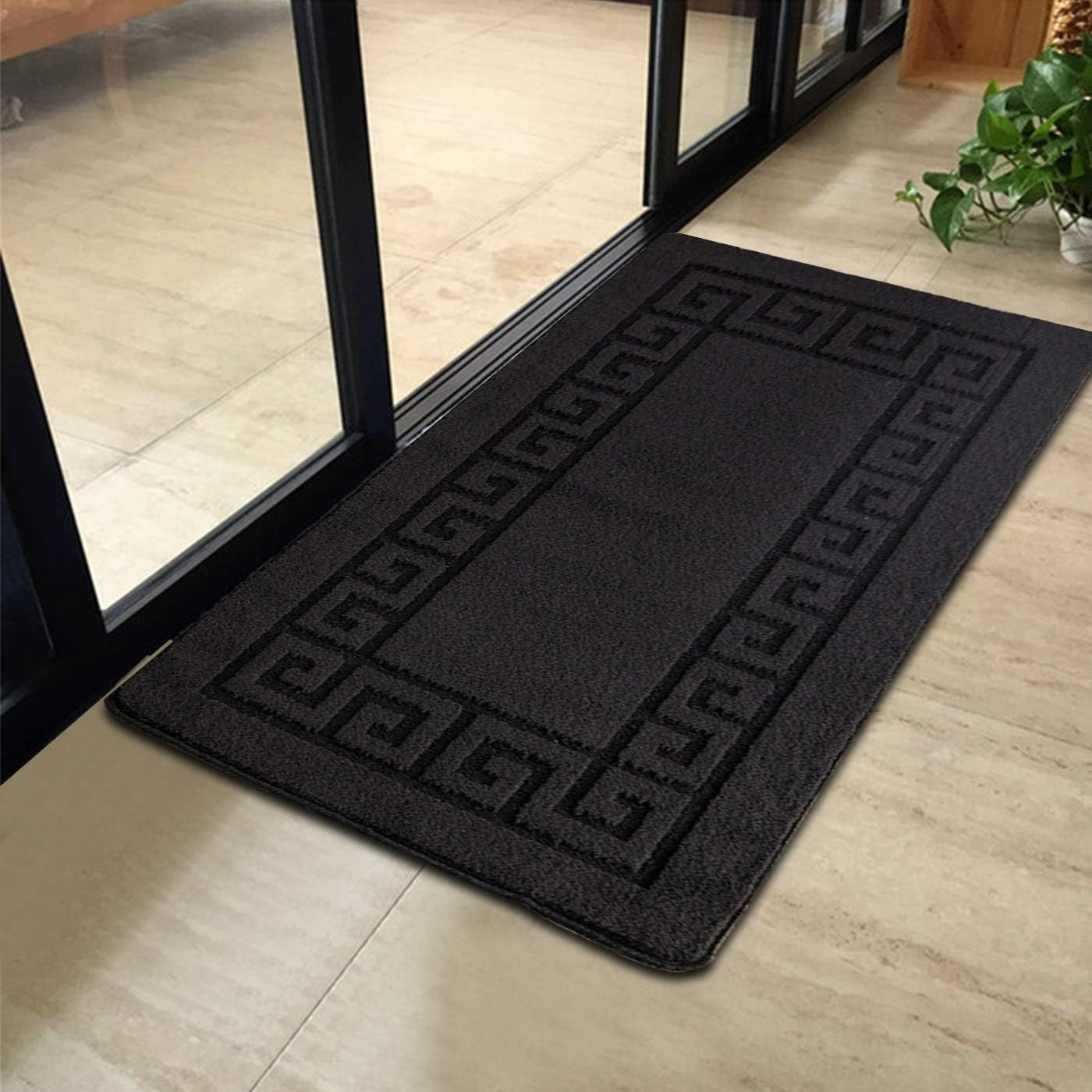 Non Slip Indoor Door Mat 40x60cm Waterproof Heavy Duty Entrance Rug