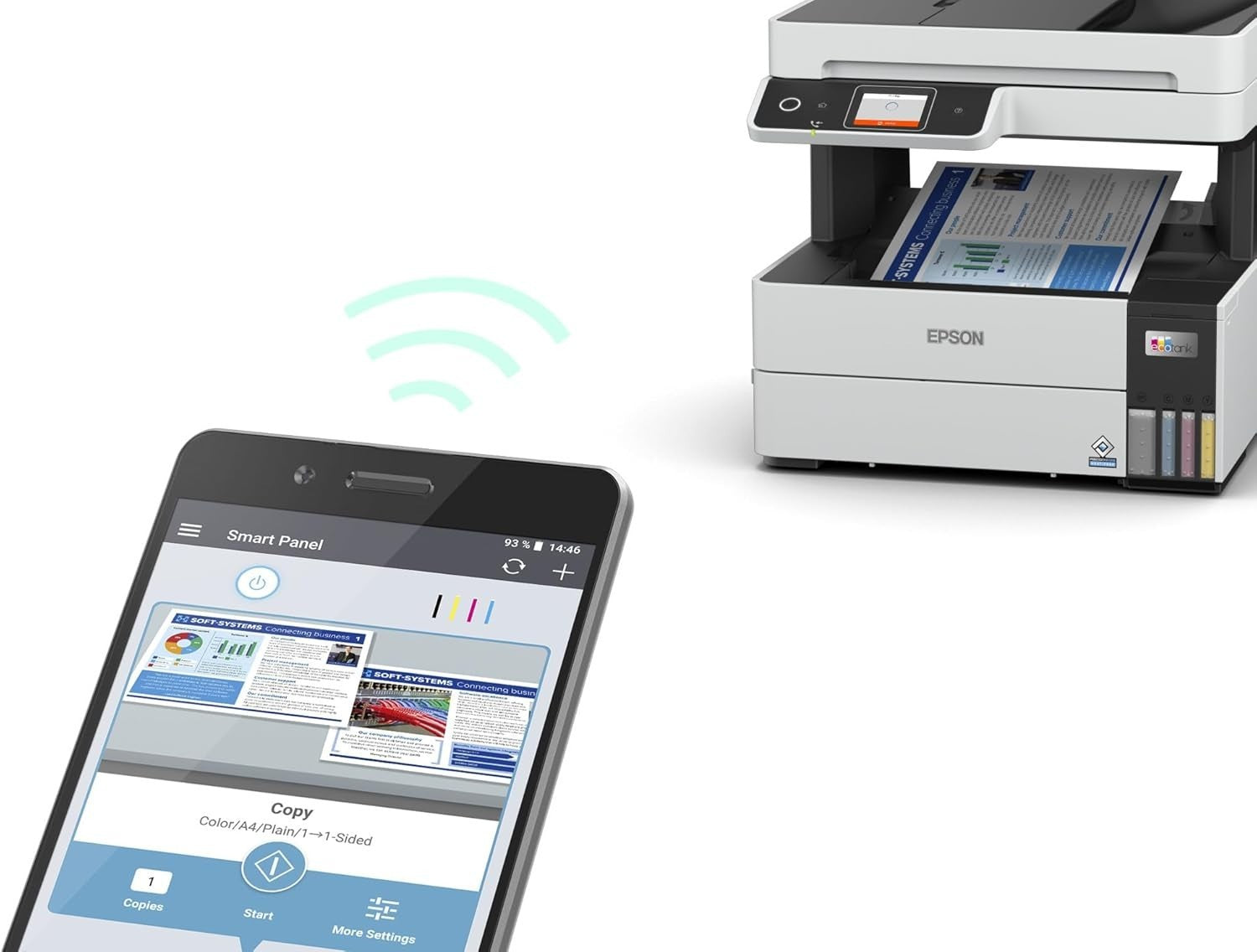 EcoTank 4-in-1 A4 Printer | Duplex, Scanner, Copier, Fax, Wi-Fi, Low Cost