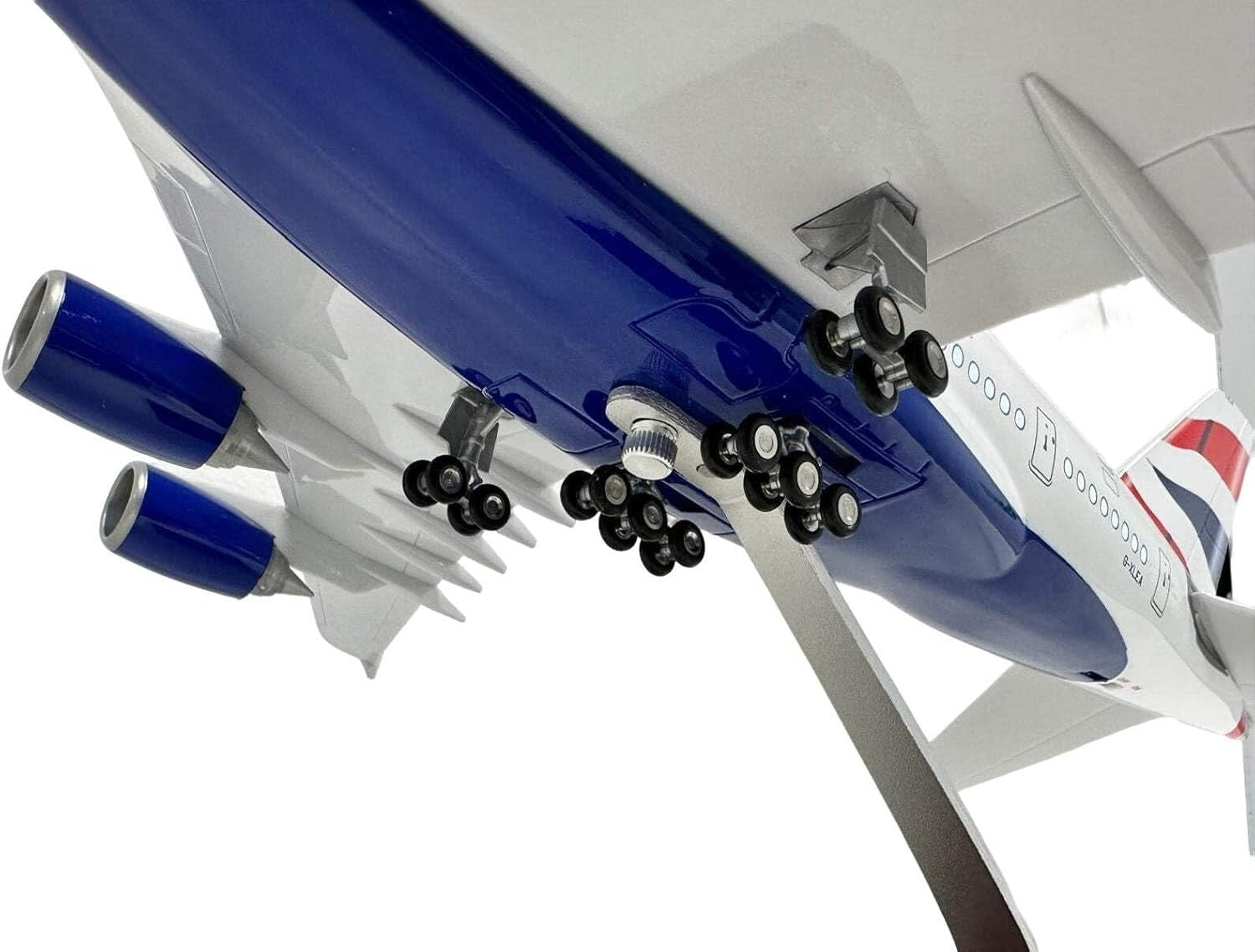 Large Scale Model Plane w/ Voice-Activated Lights & Stand | Aviation Decor