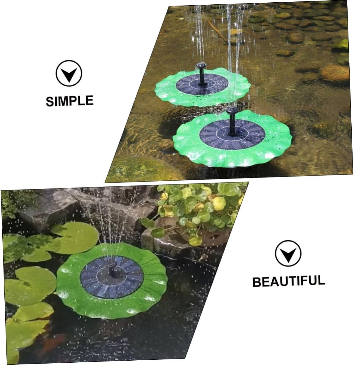 4x Solar Bird Bath Fountain Garden Water Feature Floating Energy-Saving Set