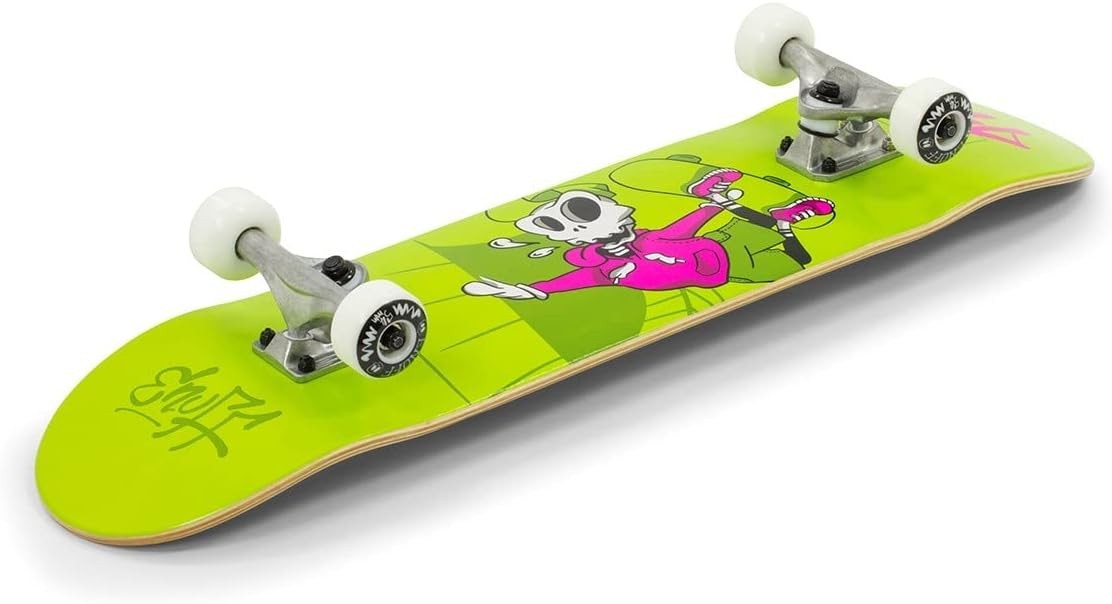 Skully Complete Skateboard 31.5" × 7.75" Green Maple Wood Beginner