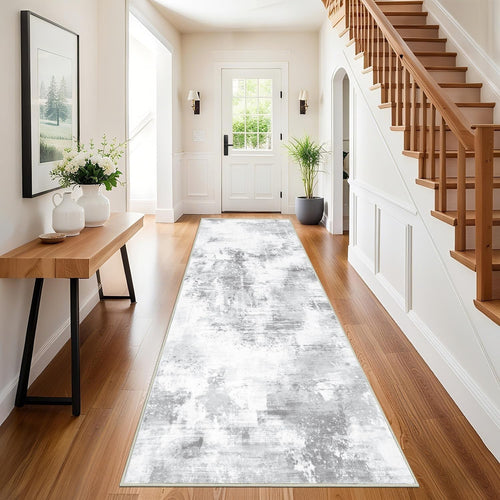 Hallway Runner Rug 80x200cm Non Slip Washable Low Pile Modern Hall Carpet