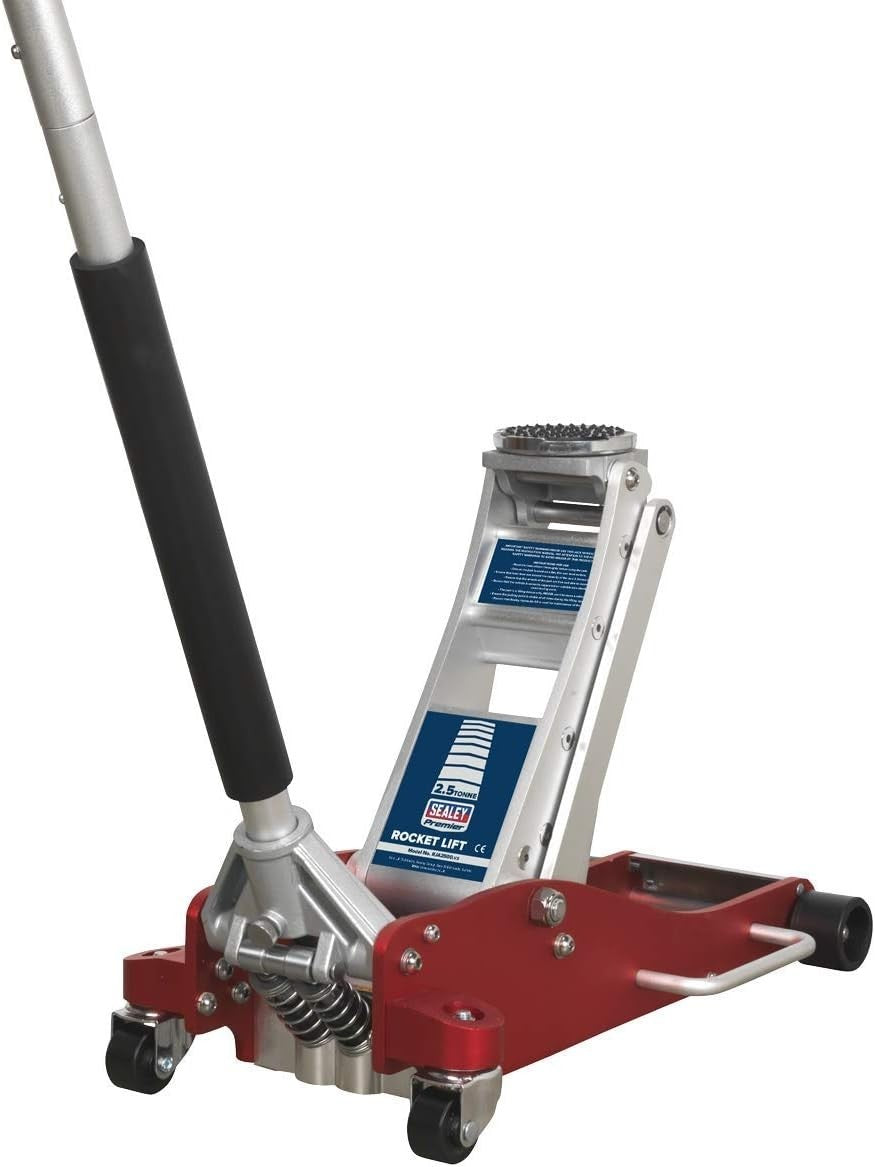 2.5 Ton Low Entry Aluminium Trolley Jack Rocket Lift 95–485mm Lightweight