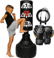 Kids Freestanding Boxing Punch Bag 3.5FT Training Set Gloves