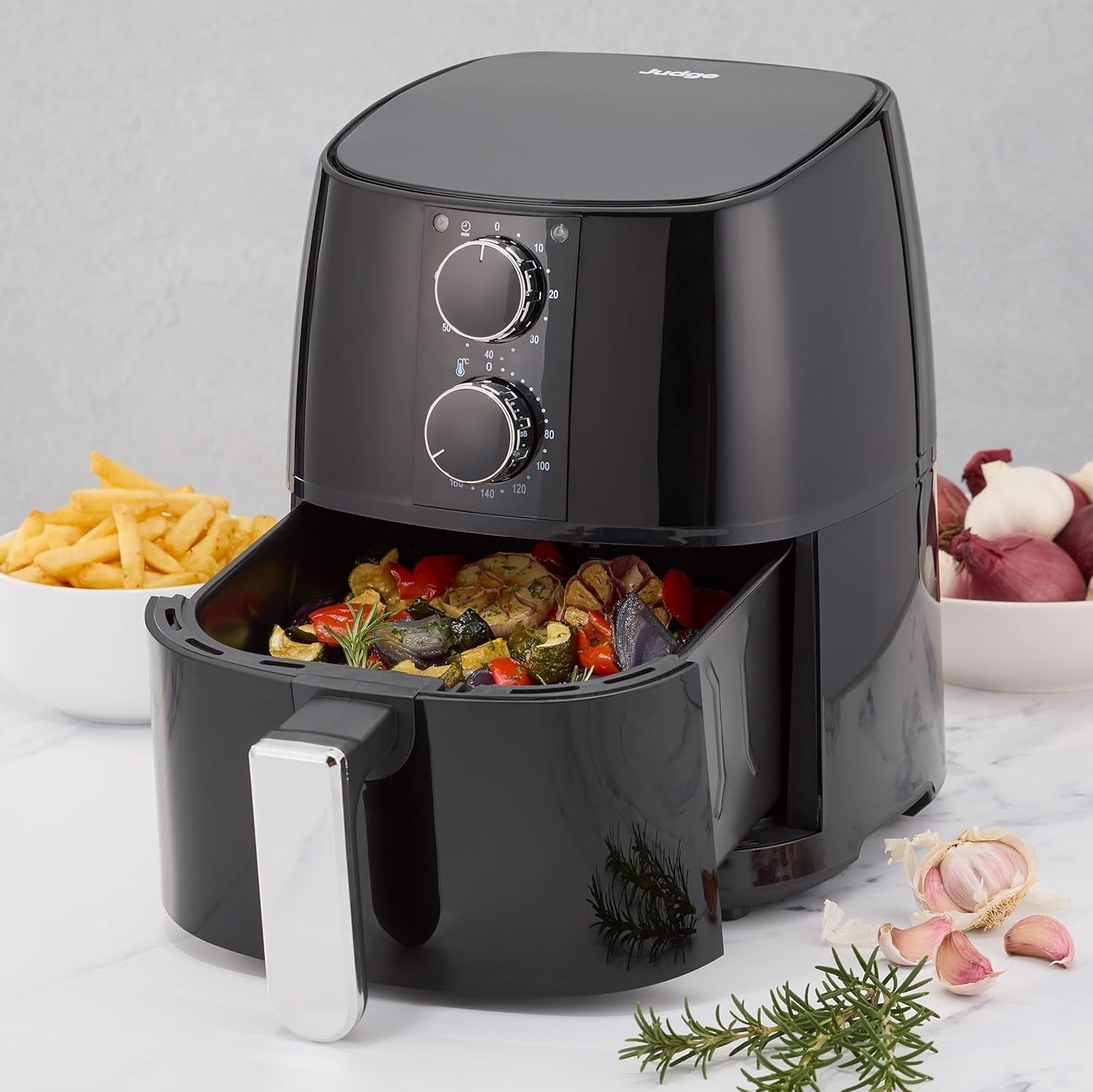 Air Fryer 4L 1400W No Oil Healthy Cooker Auto Shut Off Non Stick Black