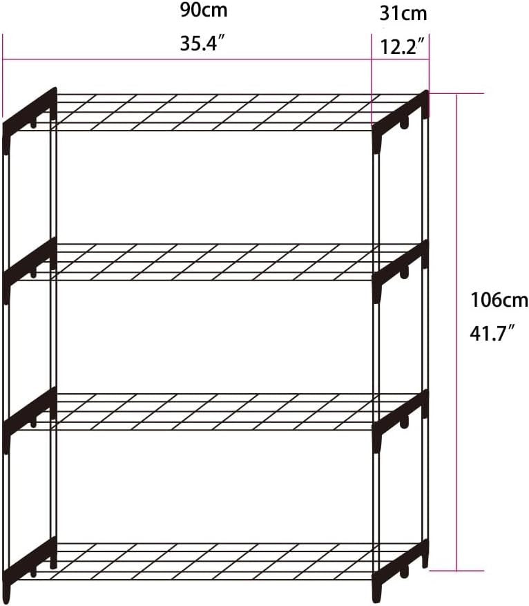 4 Tier Greenhouse Shelving Unit 2 Pack | Heavy Duty Steel Frame