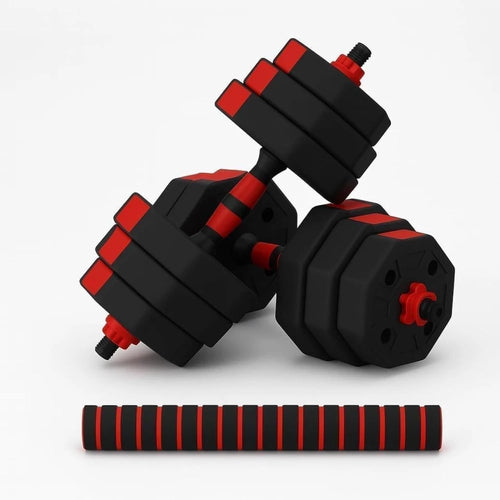 50kg Adjustable Dumbbell Barbell Set Anti Roll Octagonal Home Gym Weights