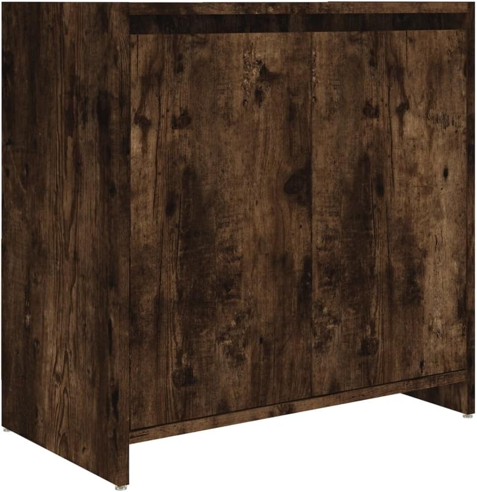 Rustic Oak Bathroom Sink Cabinet – 2 Door Under Sink Storage Unit 60x61cm