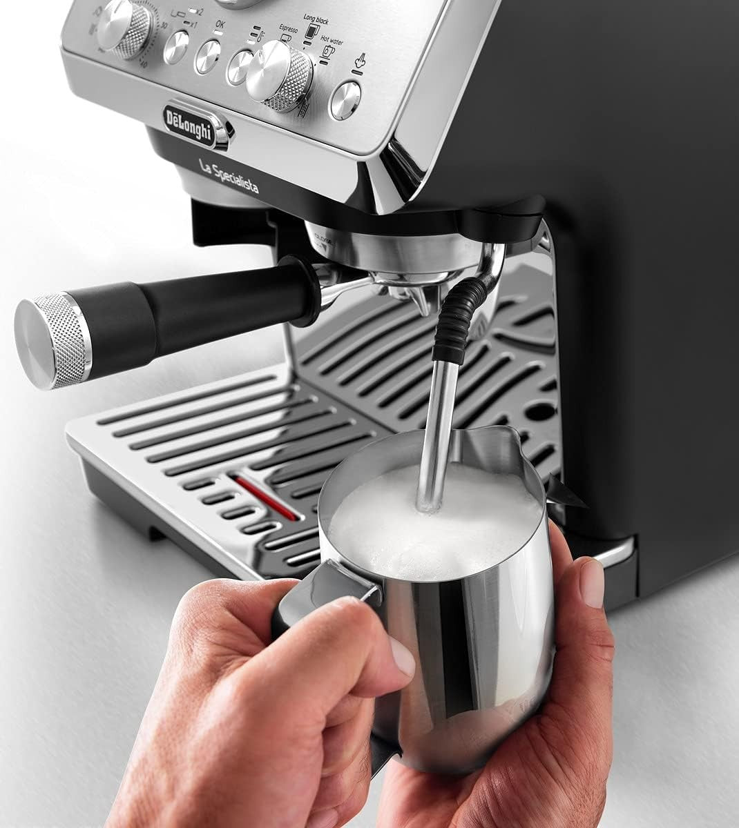 Barista Espresso Machine with Grinder | 1450W | Milk Frother | Precision Tamping