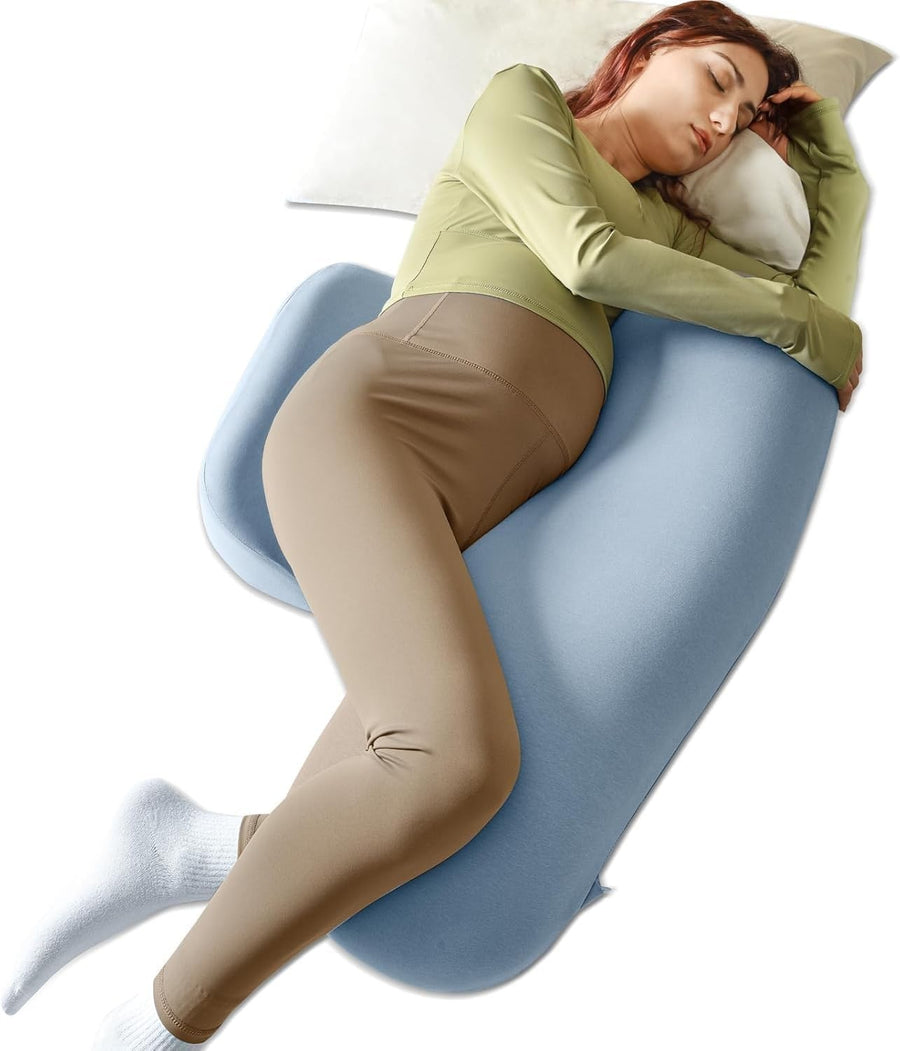 Pregnancy Pillow Side Sleeper Memory Foam Maternity Back Belly Hip Support