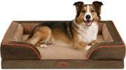Large Orthopedic Dog Sofa Bed 96x63x18cm Waterproof Brown