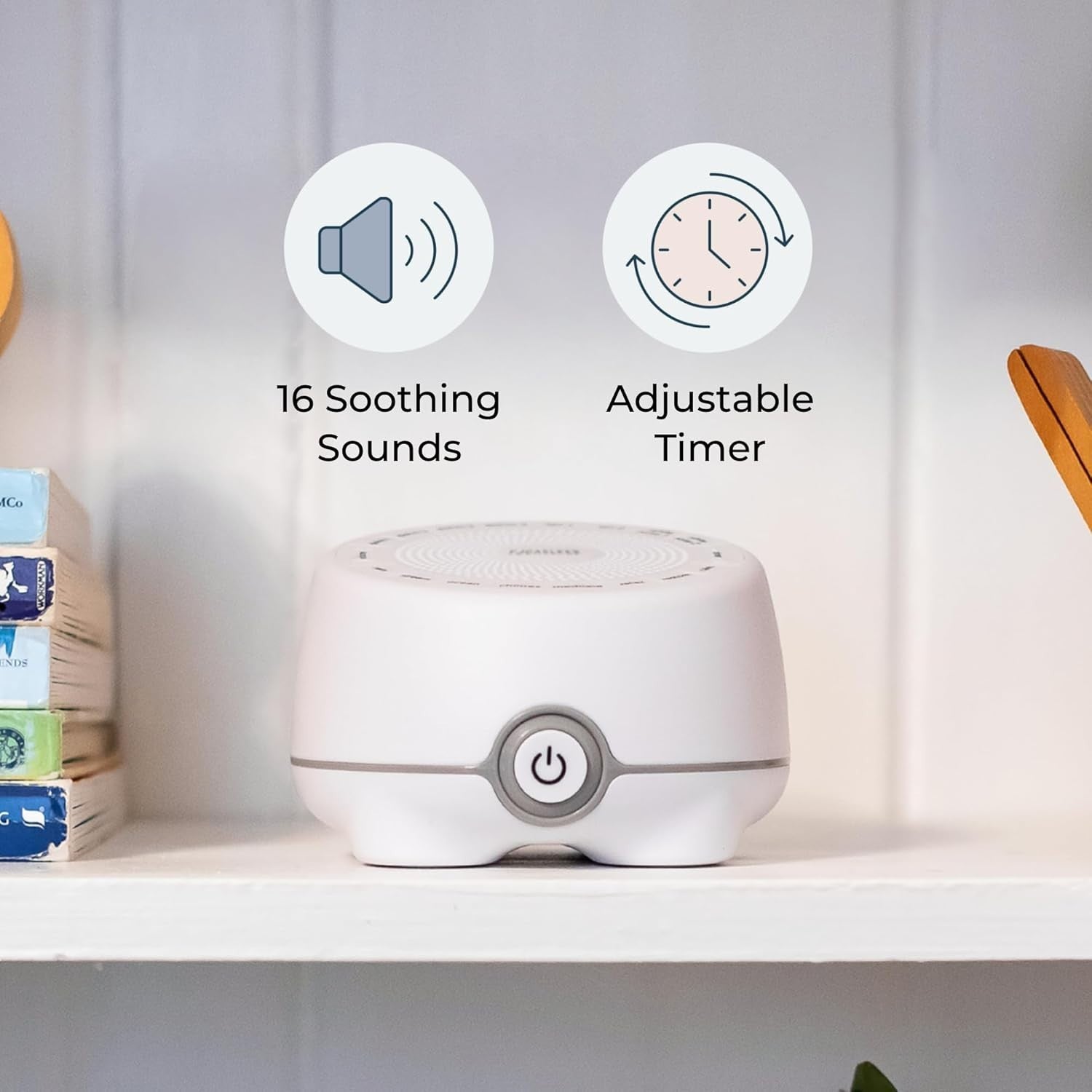 16 Sound White Noise Machine for Sleep & Focus – Nature & Soothing Sounds