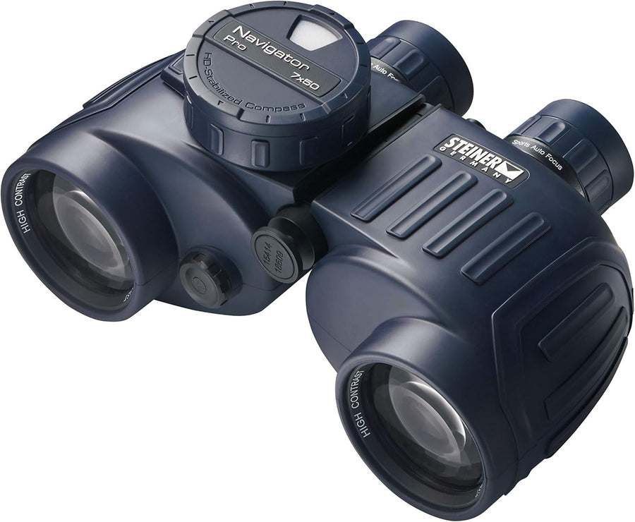 7x50 Marine Binoculars – Wide Bright View, Auto-Focus, Floating Prism, Built-In