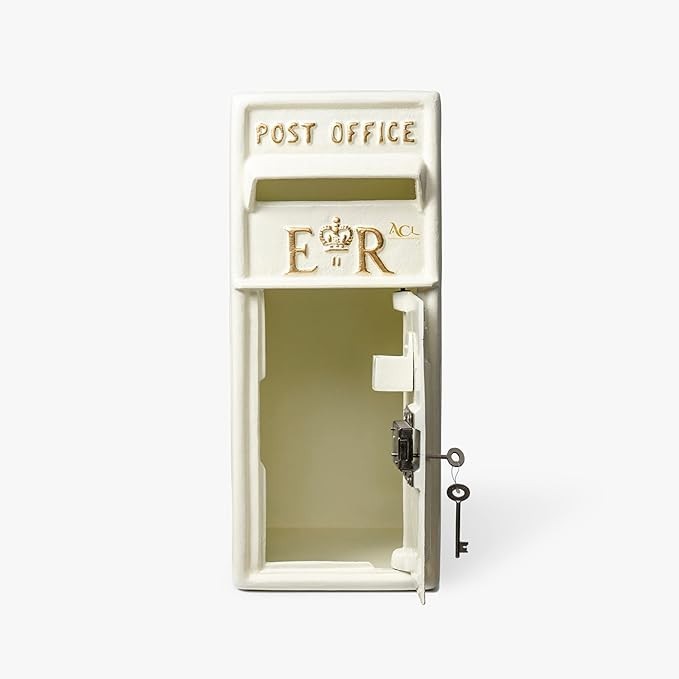 Lockable Cast Iron Wall Post Box | Secure Mailbox | Vintage Royal Mail Style