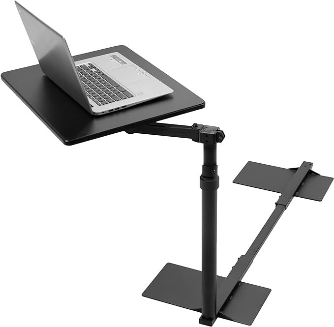 Over Couch Laptop Table Swivel Arm Height Adjustable Sofa Desk 51cm Black