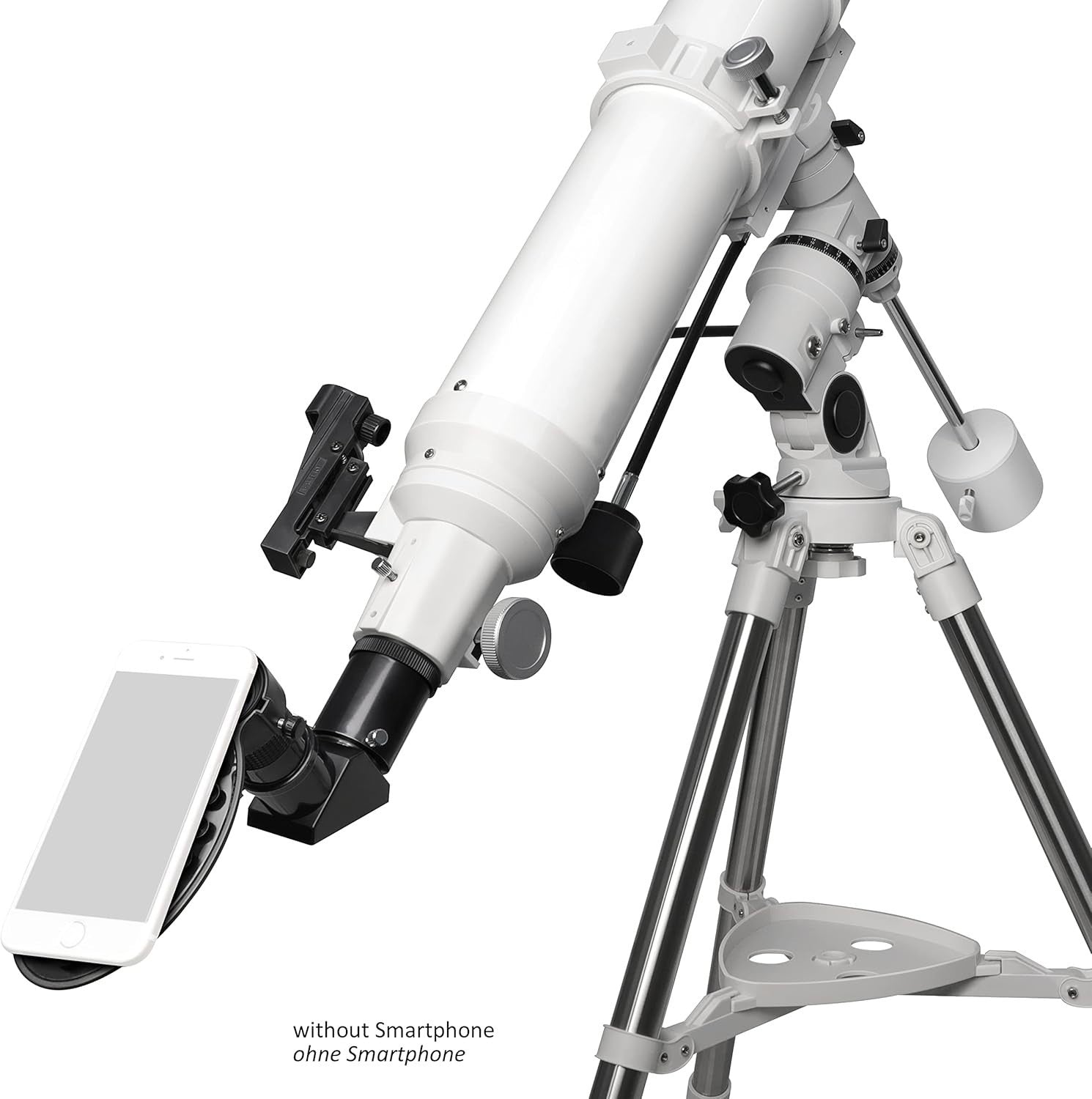 102/1000 EQ3 Refractor Telescope White with Tripod High Power Viewing