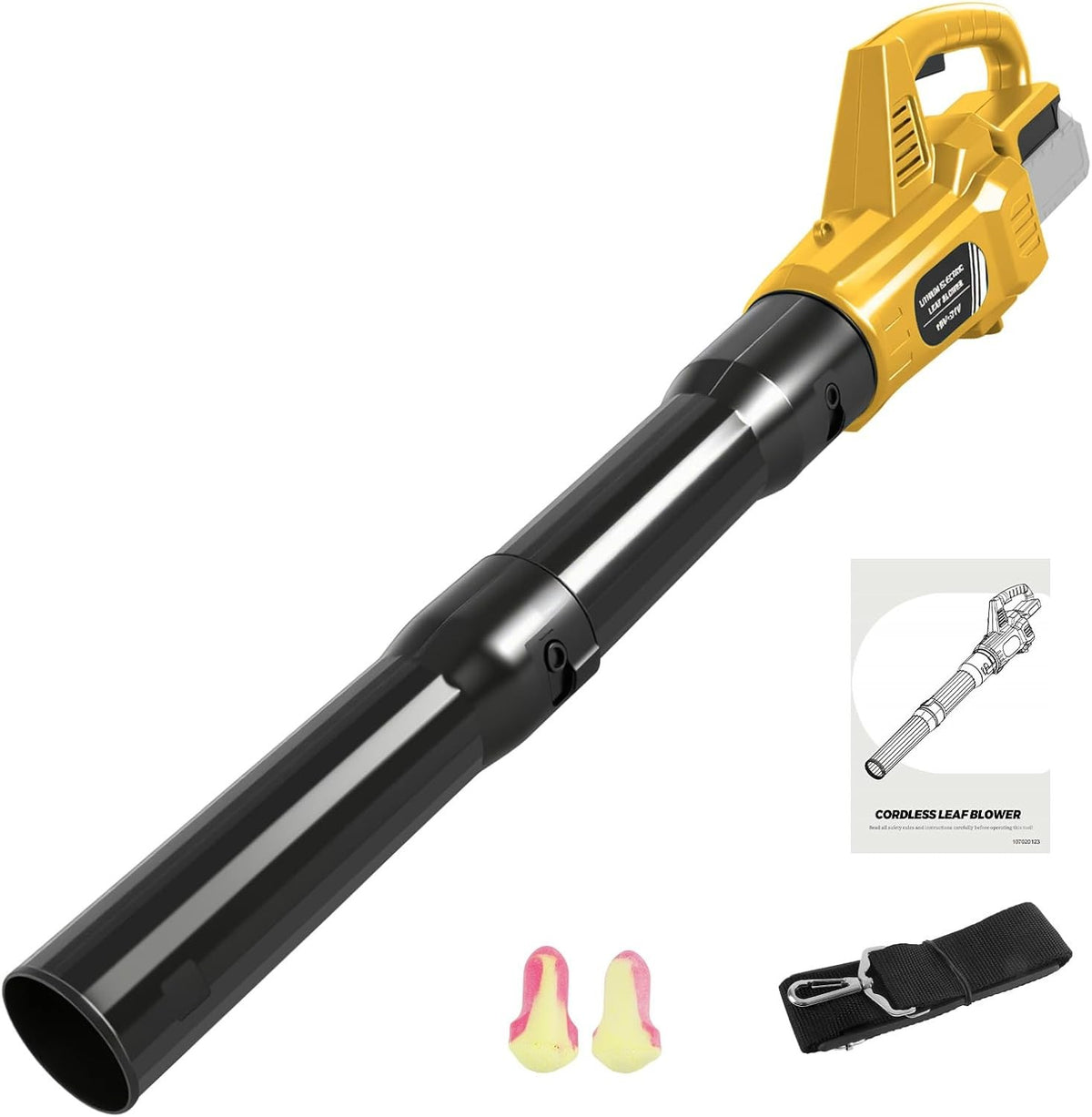 20V Cordless Leaf Blower Turbo Boost Variable Speed Lightweight Garden