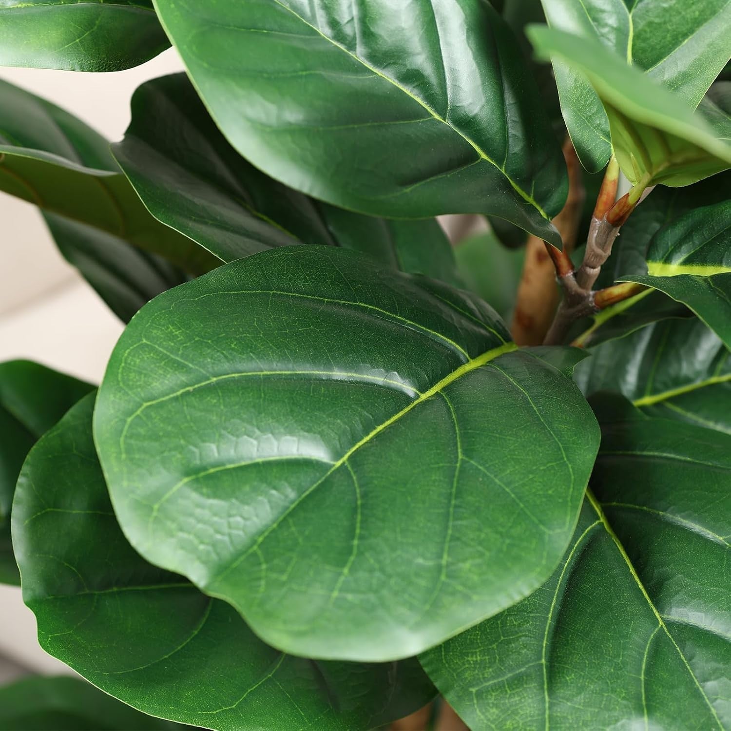 180cm Tall Artificial Fiddle Leaf Fig Tree in White Pot Faux Indoor Plant Decor