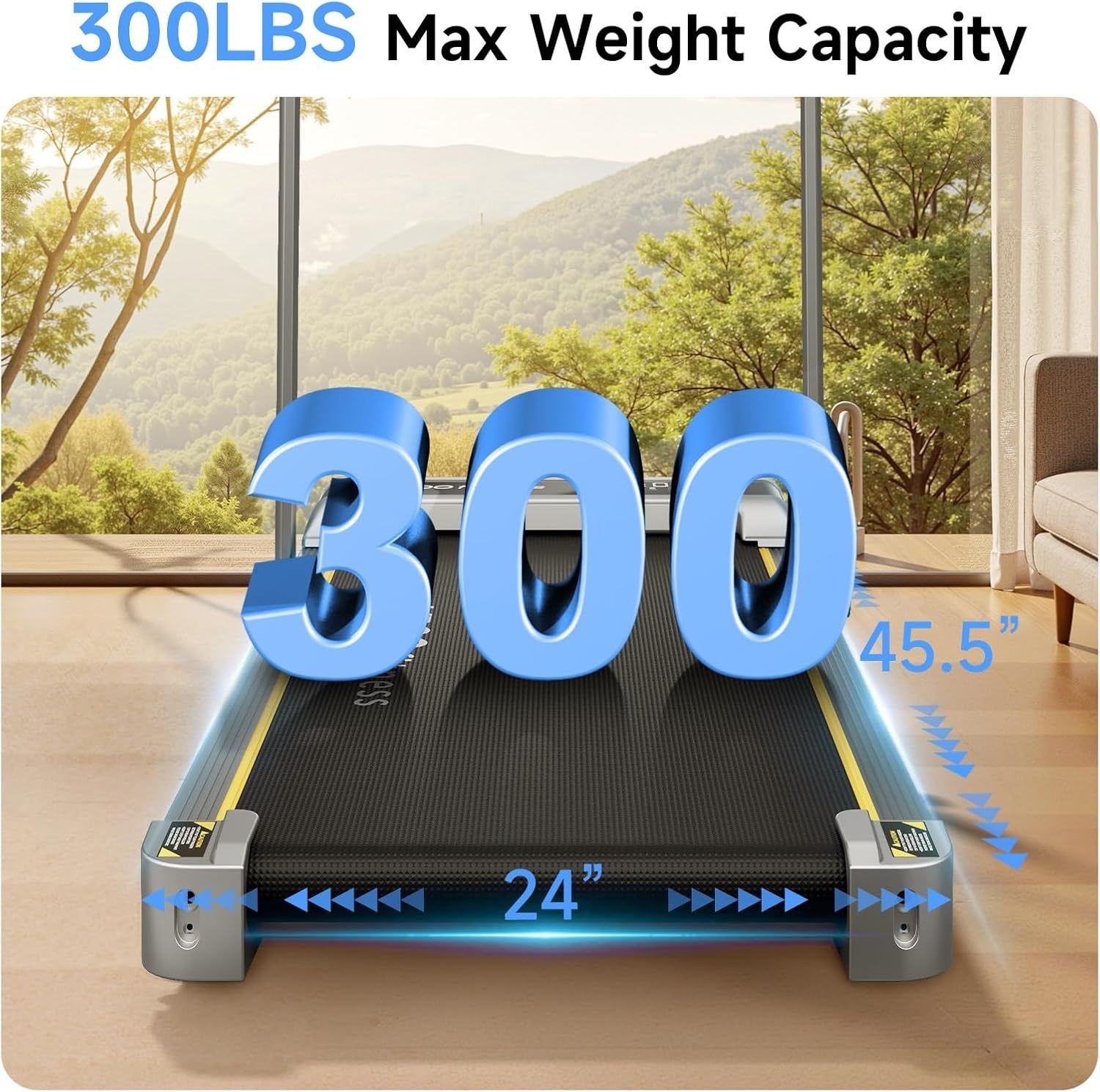3-in-1 Under Desk Treadmill with Incline | Foldable, Quiet, Home/Office Use