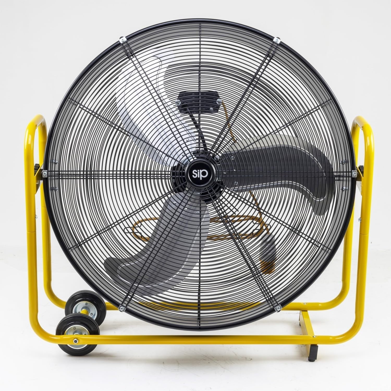 30" Heavy Duty Drum Fan – 2-Speed Industrial Floor Cooling Wheels & Adjust Tilt