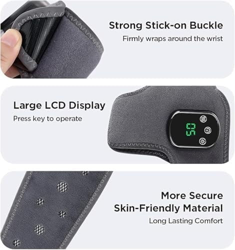 Cordless Foot & Ankle Massager Triple Therapy Vibration Heat Relief