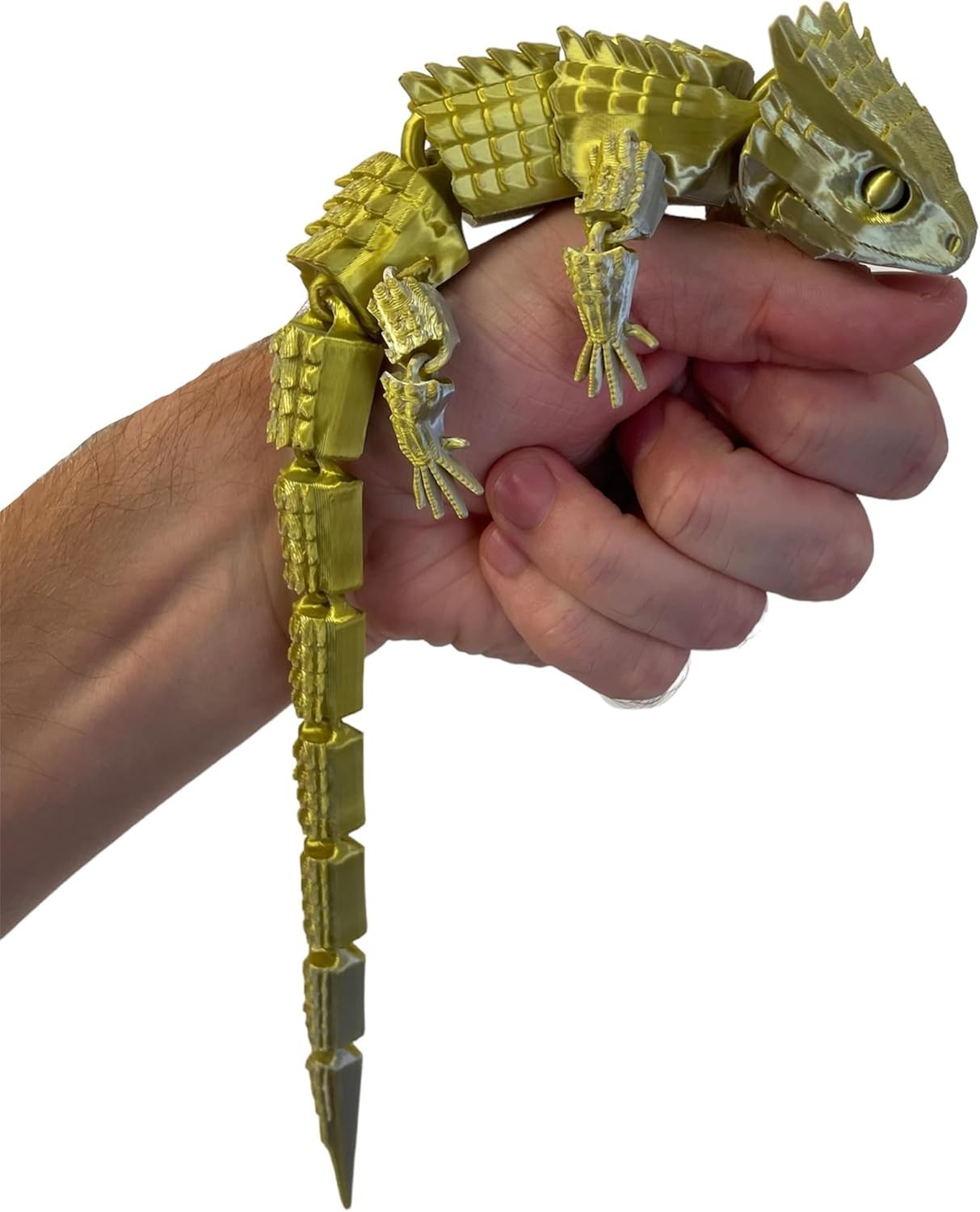Golden Lizard Fidget Articulated Colour Changing Sensory Toy