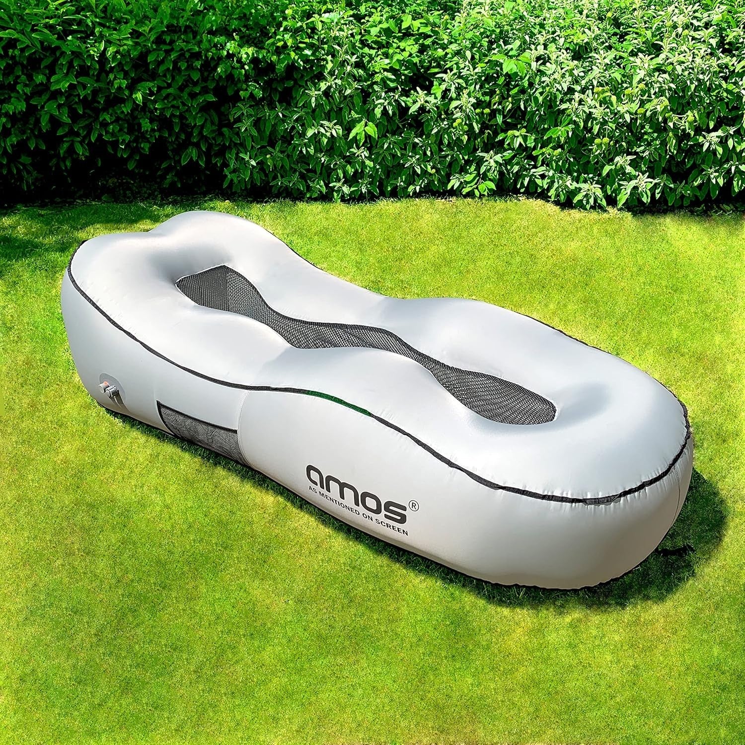 Portable Inflatable Air Lounger Bed – Auto Inflate, Built-In Power Bank