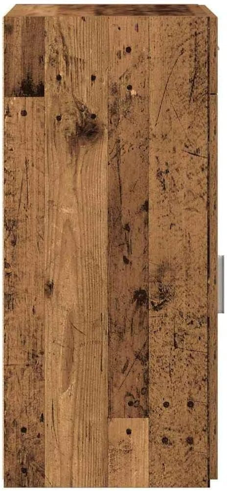 Rustic Old Wood Sideboard Cabinet with Drawer & Shelves – Durable Storage