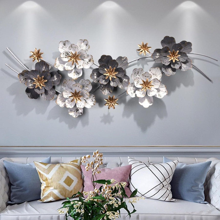 3D Metal Wall Decor Modern Iron Art Hanging Sculpture Ornament