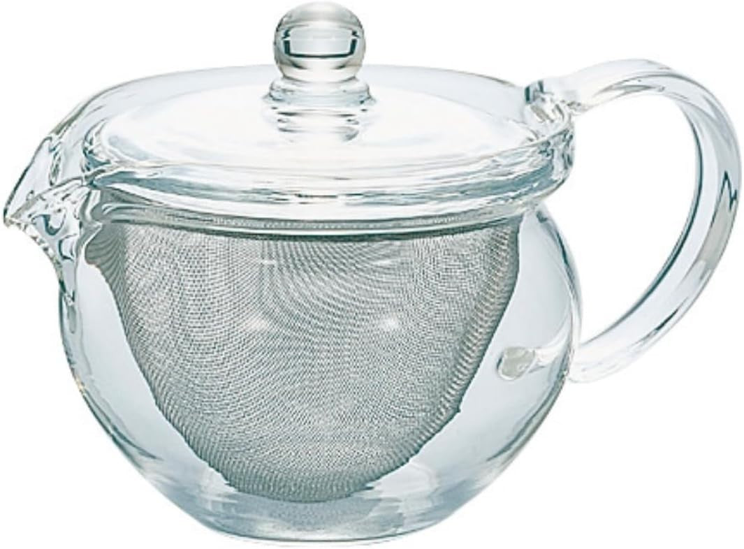Glass Teapot with Large Tea Strainer 300ml Heatproof Dishwasher Safe